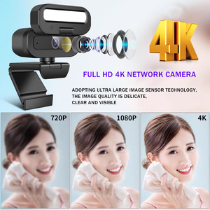 Webcam 4K UHD para Laptop com 3 Níveis de Luz e Microfone Integrado para Transmissão ao Vivo ou Conferência - Product Image 4