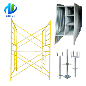 Échafaudage Double coupleur En74 échelle 2.5m croix orthèse tailles matériel d'échafaudage <span class=keywords><strong>prix</strong></span> d'échafaudage par mètre carré - Product Image 2