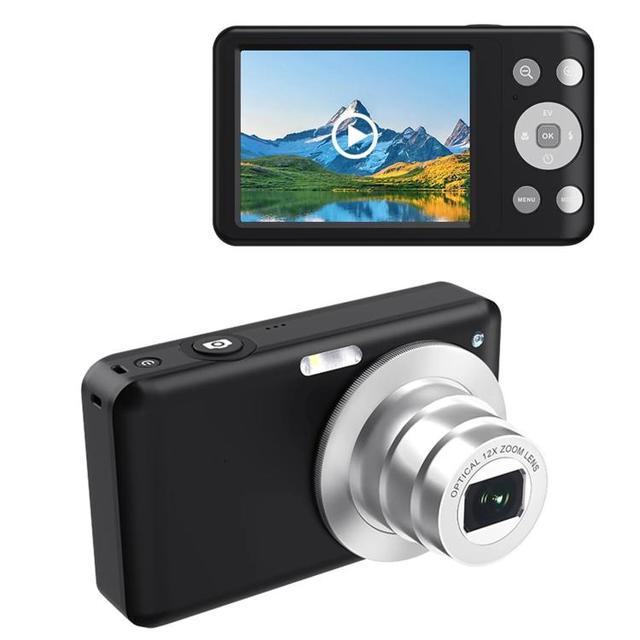 3-inch Digital Camera With 6x Optical Zoom 4K Video Recorder for Vlogging Travel Shooting Easy Novices