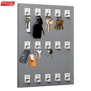 Soporte de exhibición <span class=keywords><strong>para</strong></span> venta al por menor, estante organizador de <span class=keywords><strong>llaves</strong></span>, <span class=keywords><strong>tablero</strong></span> de llavero de encimera de madera <span class=keywords><strong>para</strong></span> tienda y feria comercial - Product Image 2