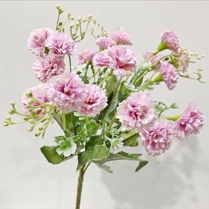 Flores Artificiales de Color <span class=keywords><strong>Lila</strong></span> para Decoración del Hogar, 20 Pequeños, <span class=keywords><strong>Hortensia</strong></span>, Clavel, Decoración Suave para Boda - Product Image 4