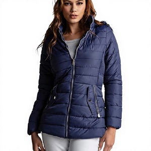 Autumn Winter Women's Regular Knitted Padded Bomber Jacket Embroidery Reversible Eco-Friendly Waterproof <b>Second</b> <b>Hand</b> for Resale - Product Image 5