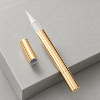 Stylo rechargeable de 3 ml avec corps en PP UV et embout applicateur en silicone, têtes remplaçables pour l'emballage de liquides cosmétiques