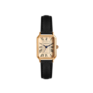 Orologio di Lusso Vintage <span class=keywords><strong>da</strong></span> <span class=keywords><strong>Donna</strong></span> con Numeri Romani Cassa Quadrata in Lega Oro Rosa Movimento al Quarzo Marca Hangzhou Gioiello di Charme - Product Image 1