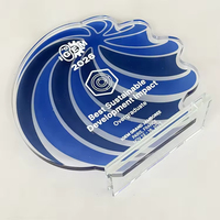 Plaque en verre cristal personnalisée avec impression couleur haute définition pour les récompenses de classement des événements sportifs