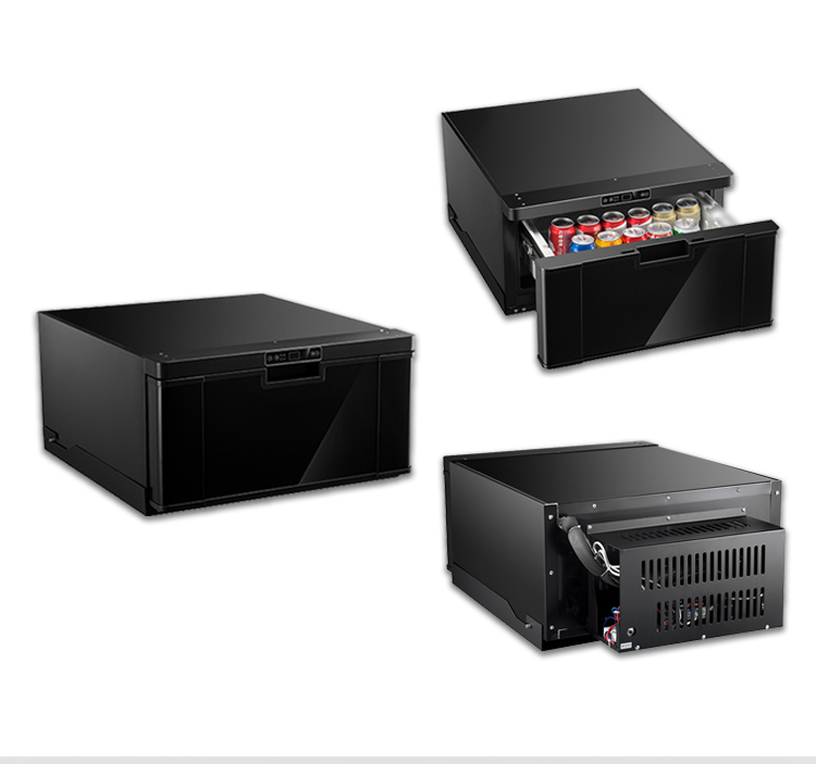 Hot Items R134a 40L Car Mini Drawer RV Built-in Mini Cooler 12v Dc Drawer Type Freezer Fridge For Outdoor Camping
