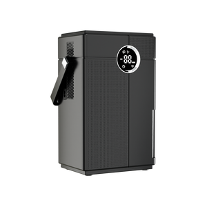 Secador <span class=keywords><strong>de</strong></span> aire para habitación <span class=keywords><strong>de</strong></span> semiconductores dobles, deshumidificador <span class=keywords><strong>de</strong></span> aire portátil <span class=keywords><strong>de</strong></span> 3.3L con mango <span class=keywords><strong>de</strong></span> 650mL/día con temporizador y luz ambiental - Product Image 3