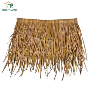 Popular UV resistant plastic artificial synthetic thatched for roof house with fire retardant