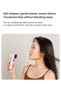 USB1800mAh Rechargeable <b>Handheld</b> Mini <b>Fan</b> <b>Portable</b> Wearable Carabiner Type-C for Outdoor Use Bladeless five Speed Electric - Product Image 6