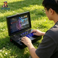 Máquina Arcade Profesional con Pantalla de 14 Pulgadas, 30000+ Juegos, Pandora Saga DX, Gabinete de Juego Retro Metálico Plegable para un Jugador