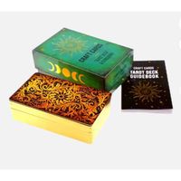 Cartes de jeu de tarot et d'oracle espagnoles personnalisées avec bordure dorée, impression en relief, guide, couverture, boîte inférieure