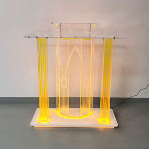Moderno Podio de Acrílico Transparente para Iglesia, Escuela, Hotel, Hogar, Bar - Precio de Fábrica - Product Image 4