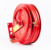 Tuyau d'incendie XF de haute qualité avec dévidoir télescopique mural en PVC/Acier/Laiton/Caoutchouc, type manuel/automatique, rouge laiton