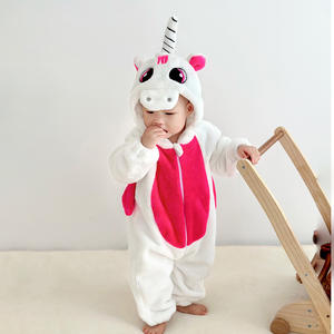 Bebé Kigurumi cosido <span class=keywords><strong>dinosaurio</strong></span> Tigre vaca conejo dibujos animados mameluco infantil niños Animal mono niñas niños Cosplay pijama disfraces - Product Image 3