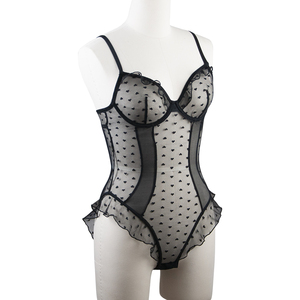 Mesh <strong>Bodysuit</strong> Women <strong>Sheer</strong> Custom Logo Lace Teddy Design New Arrival Ladies <strong>Bodysuit</strong> Women's Underwear Lingerie - Product Image 2