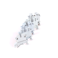 Connecteur de bornier DIN à vis 2 broches 24A en PA66 pour panneau de commande industriel