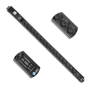 PDU อัจฉริยะ 16 ช่อง 16A 240V ความหนาแน่นสูง พร้อมระบบตรวจสอบรวม ปลั๊กแบบเยอรมัน - Product Image 2