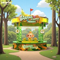 Lanceur de bananes géant Tolefun pour plusieurs joueurs, idéal pour les jeux de stand de carnaval sur le thème de la forêt tropicale en extérieur