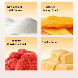 Fudge au <span class=keywords><strong>lait</strong></span> aux fruits secs <span class=keywords><strong>fraise</strong></span> et mangue, directement de l'usine, sain, délicieux, moelleux, ingrédients de qualité supérieure - Product Image 6