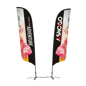 PDYEAR Usine Extérieur Publicité Personnalisée Bannières Volantes Polyester Impression <span class=keywords><strong>Plage</strong></span> Larme Plume Drapeaux - Product Image 3
