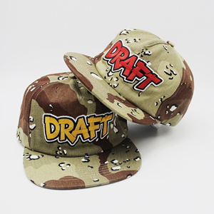 Cappello da campeggio vintage best-seller in twill a tesa piatta con motivo a lettere, in tessuto comune, logo personalizzato, a 5 pannelli, senza struttura, modello Dad Hat - Product Image 3