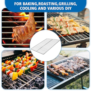 60x40cm Heat-Resistant 304 Stainless Steel Cooling <b>Rack</b> for <b>Baking</b>, Oven Trolley, Bread Display Wire <b>Rack</b> - Customizable - Product Image 4