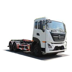 דונג פנג 6X4 20 טונות נדנדה זרוע אשפה משאית משמש להתגלגל מעלית וו אשפה מזבלה פסולת אוסף משאית - Product Image 3