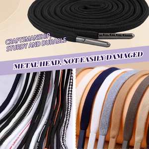 Venta Directa de Fábrica - Cordón de Repuesto de 51 Pulgadas, 100% Algodón, con Cabeza de Metal, para Pantalones Deportivos, Sudaderas con Capucha y Pantalones Cortos - Product Image 3