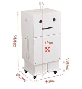 मल्टी फंक्शन डेक लिविंग रूम लकड़ी के रोबोट मध्ययुगीन राणा रोबोट साइड कैबिनेट बेडसाइड टेबल - Product Image 4