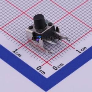 UK-B02124-G7-AQ25 Tactile Switch Bent Lead Through Hole,6x6mm Switch Single Pole Single Throw Round Button 2.5N Right Angle - Product Image 1