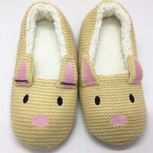 Winter Cute Cartoon Coarse <strong>Wool</strong> Knitting 3d Animal Anti-slip Home Shoes Soft Warm Indoor Fur Shoe Funny Fashion <strong>slippers</strong> - Product Image 3