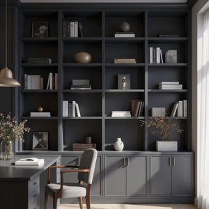 Meuble de salon <span class=keywords><strong>vitrine</strong></span> <span class=keywords><strong>bibliothèque</strong></span> 3 compartiments <span class=keywords><strong>avec</strong></span> échelle, <span class=keywords><strong>bibliothèque</strong></span> en bois massif, étagère blanche de rangement - Product Image 2