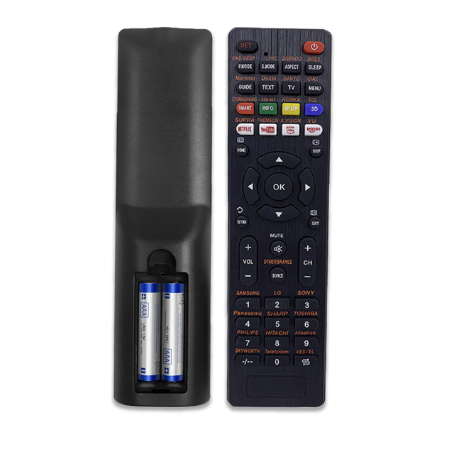 Universal remote control, can replace multiple TV remote controls, compatible with all smart TVs, easy to set up