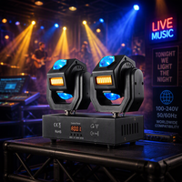Lumière à effet roue de feu à double tête LED DMX512 activée par le son pour bar, club, mariage