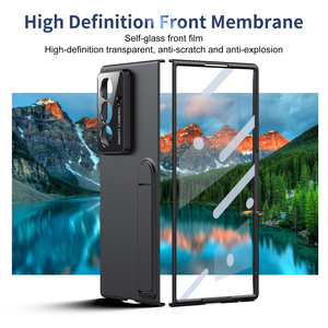 Funda Protectora Antigolpes con Soporte para Samsung Galaxy <span class=keywords><strong>Z</strong></span> Fold 7 6 5 4, Soporte Invisible, Carcasa Trasera Rígida de PC, Botón de Aleación de Aluminio - Product Image 5