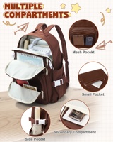 Grand sac à dos pour ordinateur portable pour étudiantes, collégiennes, lycéennes, sac à dos de voyage, sac à dos de jour