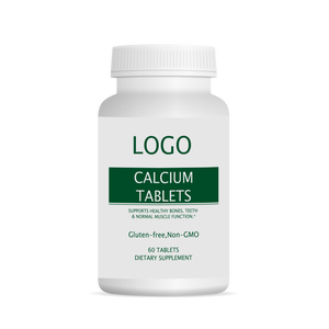 Suplemento de Calcio de Marca Privada OEM ODM, Tabletas de Calcio y Vitamina D3 para el Apoyo Inmunitario y la Salud Ósea, 60 Tabletas - Product Image 1