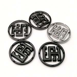 Metal Engraved Name <b>Badges</b> Shiny Nickle Free Metal Tags Label for <b>Sewing</b> on - Product Image 1