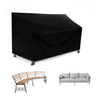 Housse de protection imperméable pour meubles de jardin, protection solaire, tissu Oxford 600D, anti-UV, coupe-vent, anti-poussière, avec cordon de serrage et poignée pour chaise