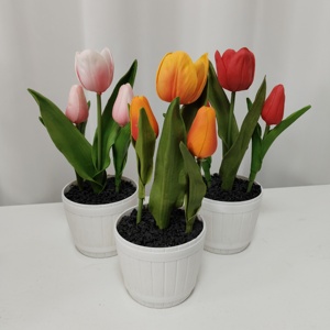 Planta Artificial en Maceta Duofu Misty, Flores de Plástico de Lujo para Decoración de Interiores, Mesa, Halloween, Navidad, Regalos, Hogar, Escuela - Product Image 4