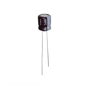 ตัวเก็บประจุแบบมีรูผ่านรูระบาย27 uF 20% 35V ตัวเก็บประจุ UPW1V270MDD6ผ่านรูรัศมี th 27 uF - Product Image 1
