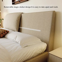 Lit en tissu moderne de fabrication chinoise, lit king size, lit double rembourré