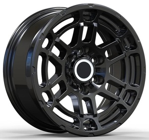 ล้อแม็กซ์อะลูมิเนียมอัลลอยด์แบบ Hub-Centric ขนาด 17x8J 6x139.7 6x5.5" 106.1 มม. สไตล์ TRD สำหรับงานหนัก สำหรับรถออฟโรด สำหรับ Toyota 4Runner, Tacoma, FJ - Product Image 4