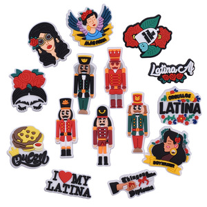 Popular <span class=keywords><strong>belleza</strong></span> <span class=keywords><strong>latina</strong></span> Zueco zapato encantos apasionado <span class=keywords><strong>Latina</strong></span> I Love <span class=keywords><strong>Latina</strong></span> Zueco encantos ajuste adultos encanto para Zueco - Product Image 1