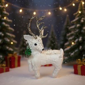 HOMERA Elk Christmas Decoration Resin 25x10x38cm Holiday Ornament For Home Garden Decor - Product Image 2