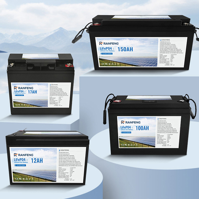 Deep Cycle 12.8V LiFePO4 Battery Lead Acid Replacement 12Ah 100Ah 150Ah Lithium Iron Phosphate Battery Solar RV Marine Backup
