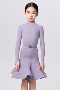 Robe de danse Vennystyle, robe de compétition de danse latine, robe pour filles et enfants, sur mesure haut de gamme, manches longues, <span class=keywords><strong>col</strong></span> haut - Product Image 2