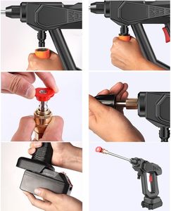 Nettoyeur haute pression sans fil pour voiture, portable, alimenté par batterie au lithium, pour le nettoyage de la maison, de la voiture ou du jardin - Product Image 3
