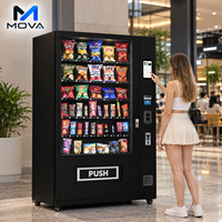 Distributeur automatique extérieur entièrement automatique pour aliments et boissons, avec stockage réfrigéré, écran tactile, caméra, 4G LTE et gestion à distance pour les entreprises