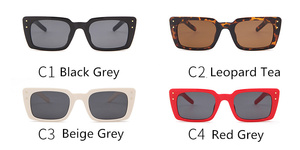 2019 Vintage Leopard Women Brand Designer <b>Retro</b> Rivet <b>Sunglass</b> UV400 Small Frame Rectangle <b>Sunglasses</b> - Product Image 5